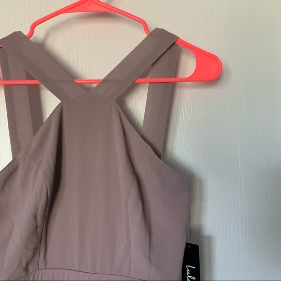Lulus Dusty Violet High Neck Formal Dress Sz S - Picture 2 of 6
